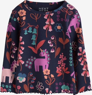 T-Shirt Next en bleu : devant