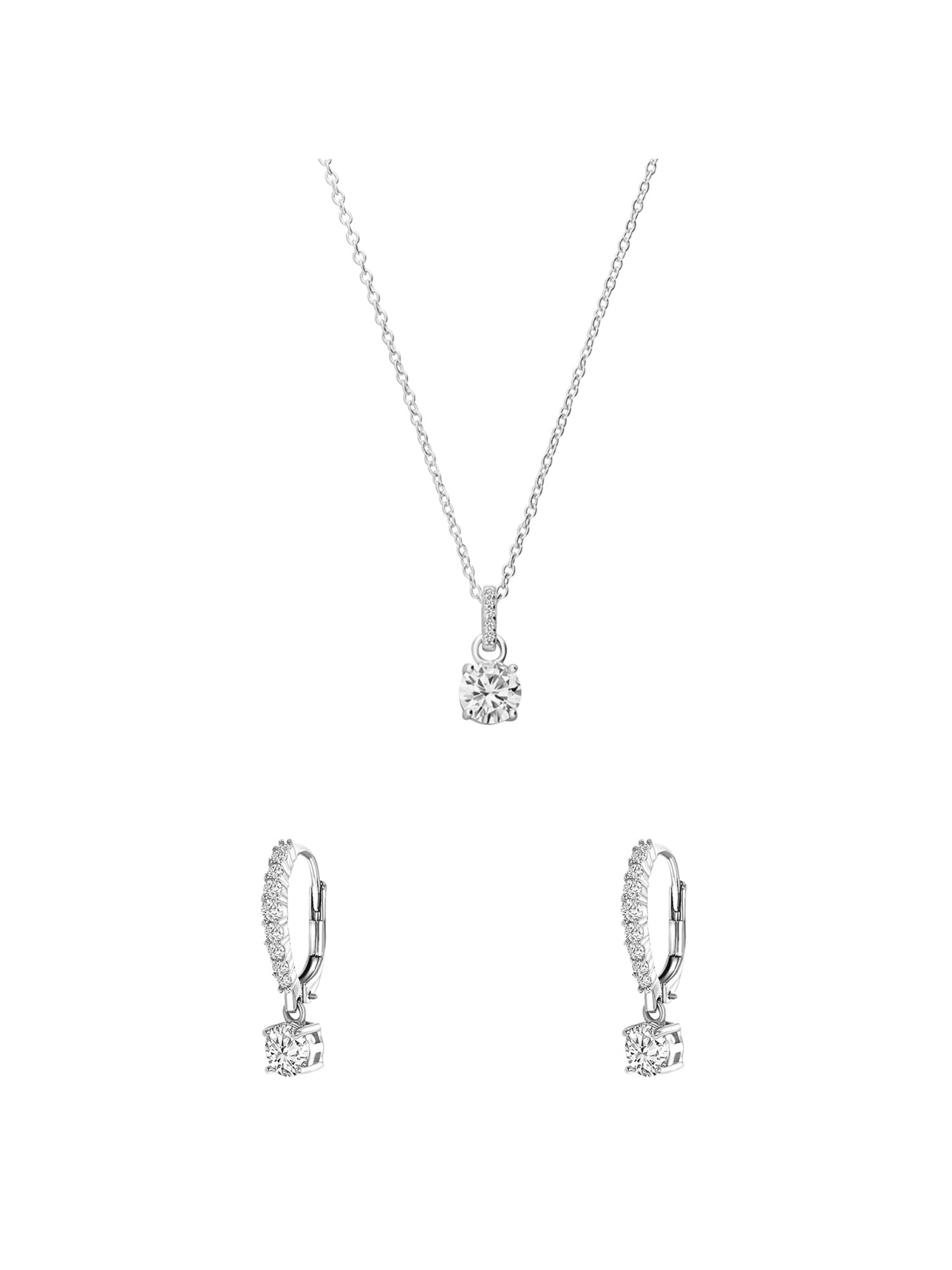 Lucardi Schmuckset 'Klassisch' in Silber: Vorderseite