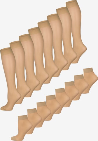 Nur Die - Calcetines ' Strümpfe & Söckchen 20 DEN ' en beige: frente
