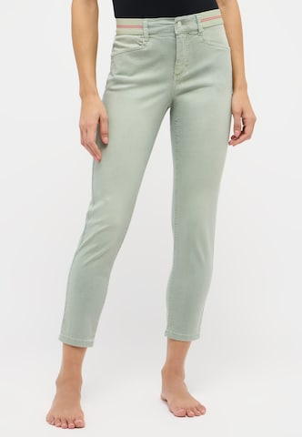 Angels Slimfit Jeans 'Ornella' in Groen: voorkant