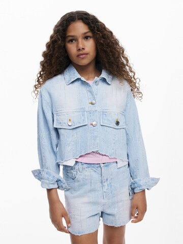 Desigual Kurtka przejściowa w kolorze niebieski: przód