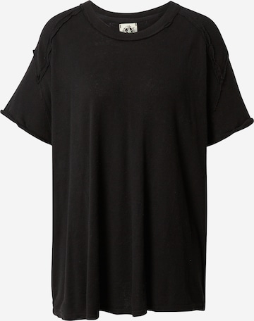 Tricou 'BF' de la Free People pe negru: față