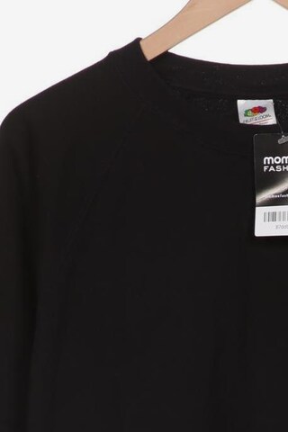 FRUIT OF THE LOOM Sweatshirt & Zip-Up Hoodie in XL in Black