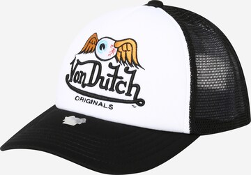 Von Dutch Originals Pet 'TRUCKER BAKER' in Zwart: voorkant