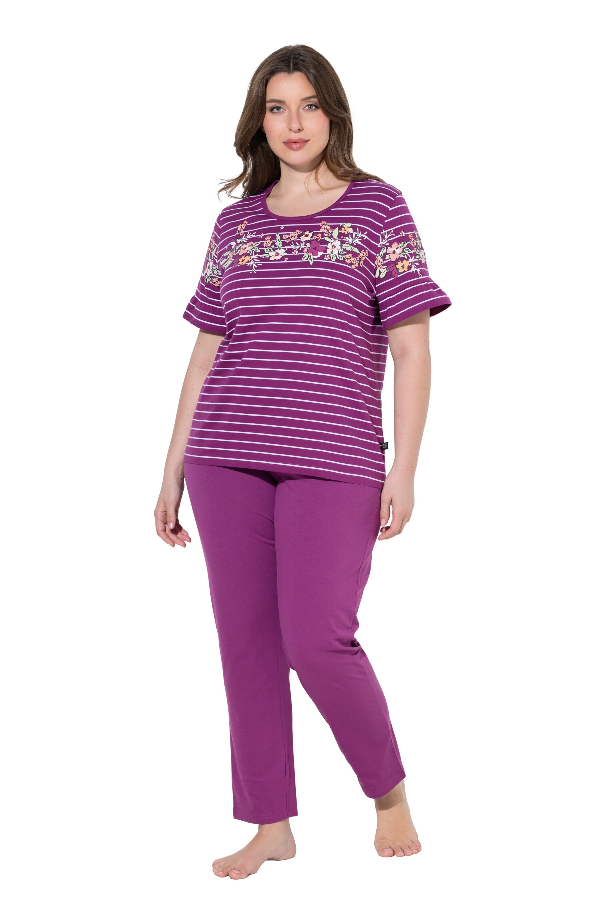 Ulla Popken Pyjama in Lila: Vorderseite