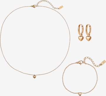 Hey Happiness Schmuckset 'Heart Squad' in Gold: Vorderseite