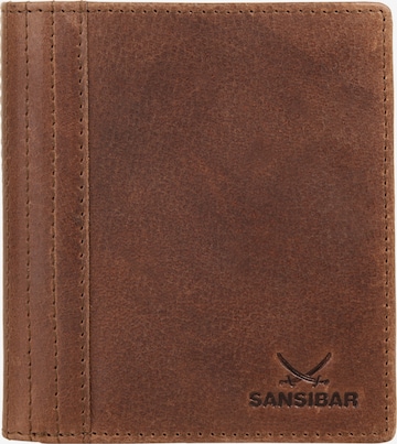 Porte-monnaies SANSIBAR en marron : devant