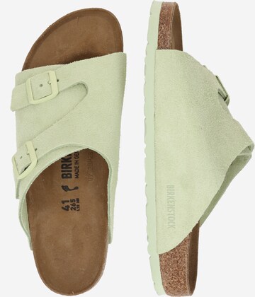 BIRKENSTOCK Pantofle 'Zürich' – zelená