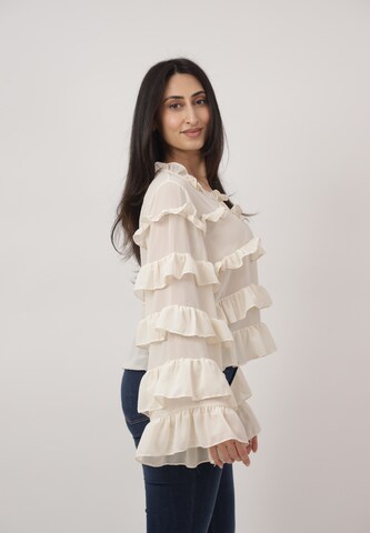 CHERRY KOKO Bluse in Beige