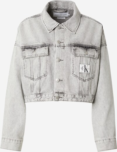Geacă de primăvară-toamnă Calvin Klein Jeans pe gri denim, Vizualizare produs