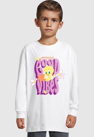 ABSOLUTE CULT Shirt 'Looney Tunes - Tweeday Sunshine And Good Vibes' in Weiß: Vorderseite