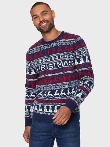 Threadbare Pullover 'Thistle' in Blau: Vorderseite