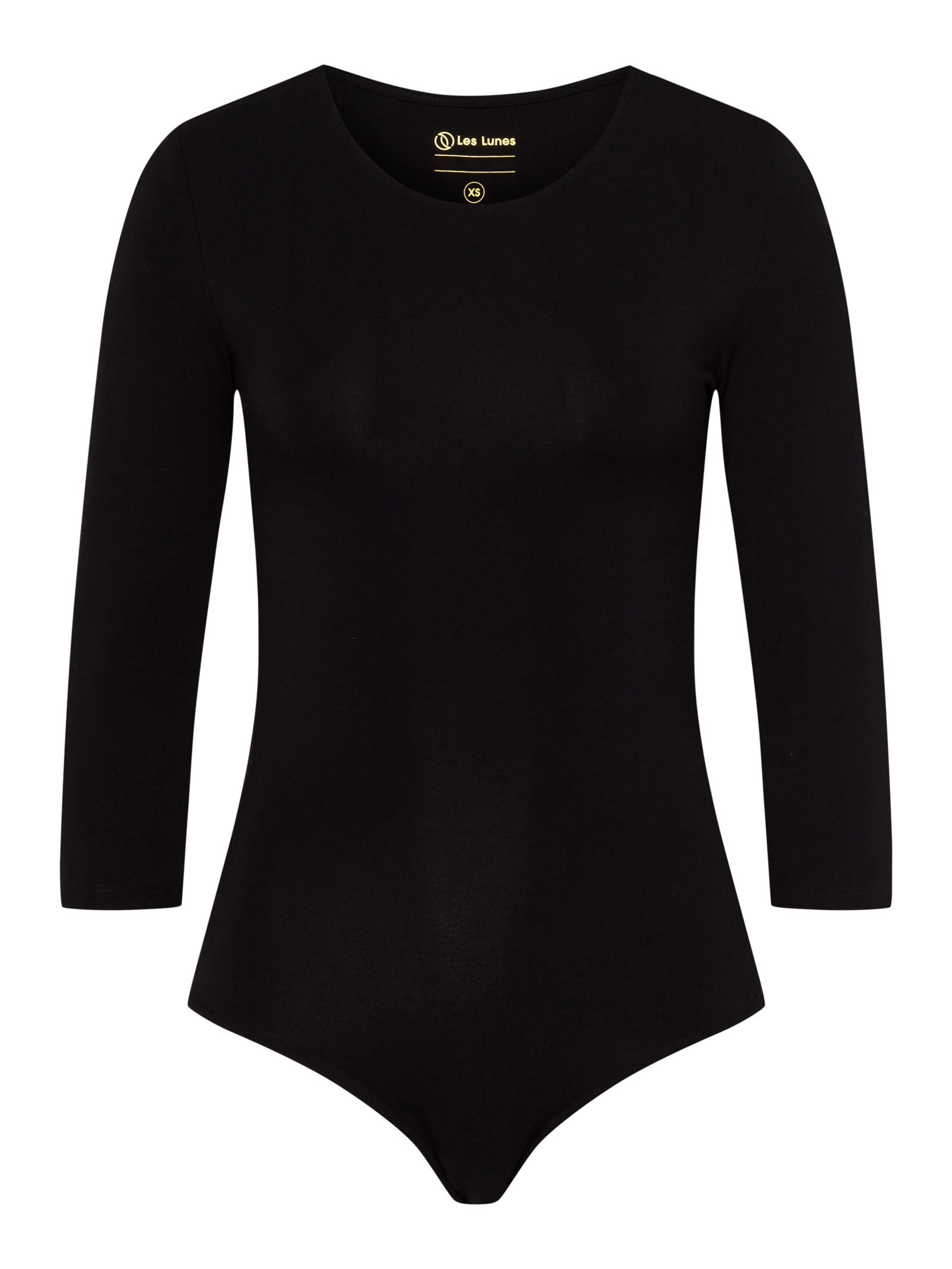 Shirtbody 'Alena' Les Lunes en noir : devant