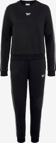 Reebok - Fato de treino 'RIE' em preto: frente