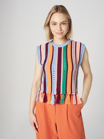 Guido Maria Kretschmer Women Knitted top 'Marik' in Mixed colours: front