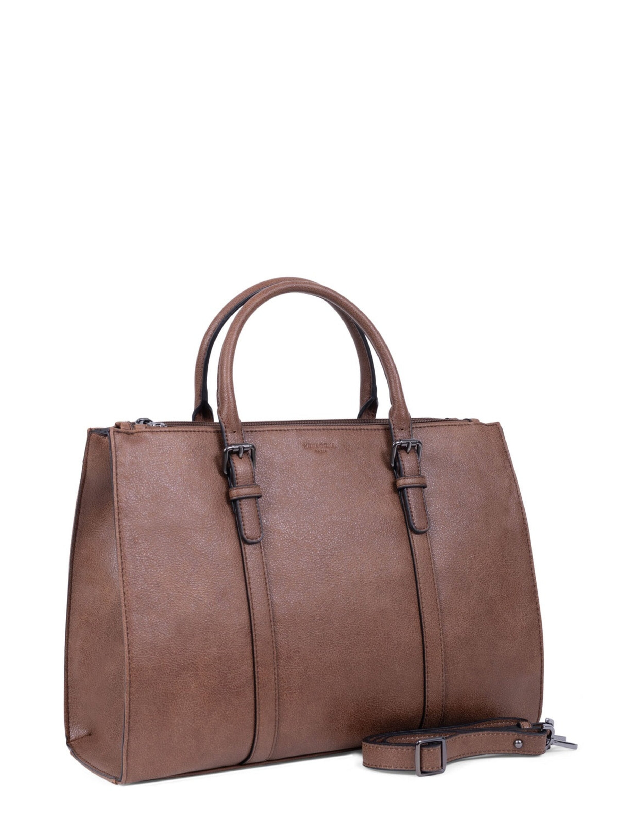 Hexagona Handtasche 'Gracieuse'‌‌‌‌‌‌‌‌‌‌ in Braun