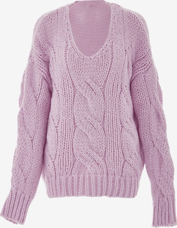 Pull-over ebeeza en rose : devant