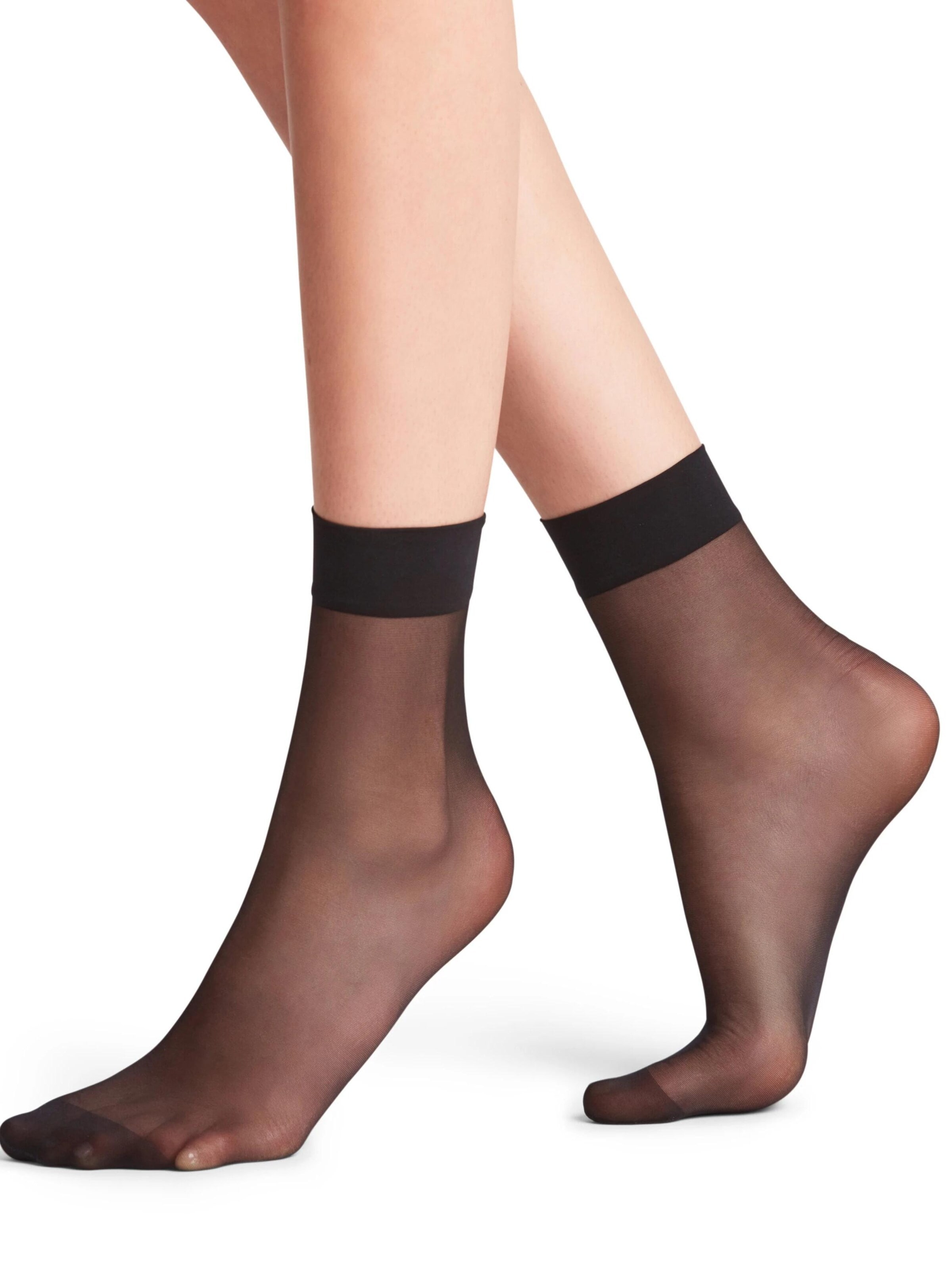 FALKE Socken 'Seidenglatt'‌‌‌ in Schwarz: Vorderseite