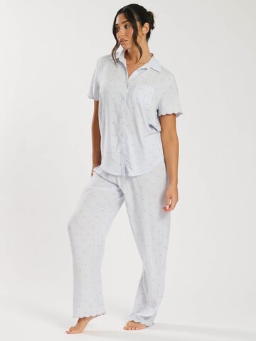 Loungeable Pyjama in Blau: Vorderseite