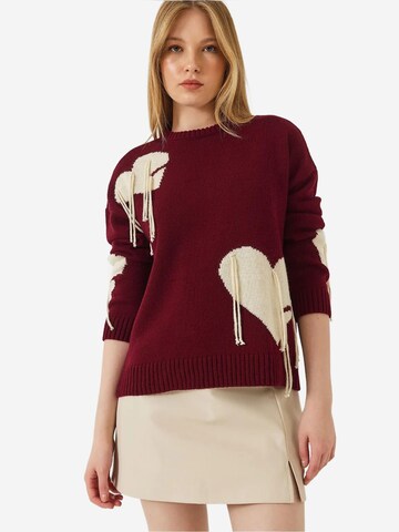 Bianco Lucci - Pullover em vermelho: frente
