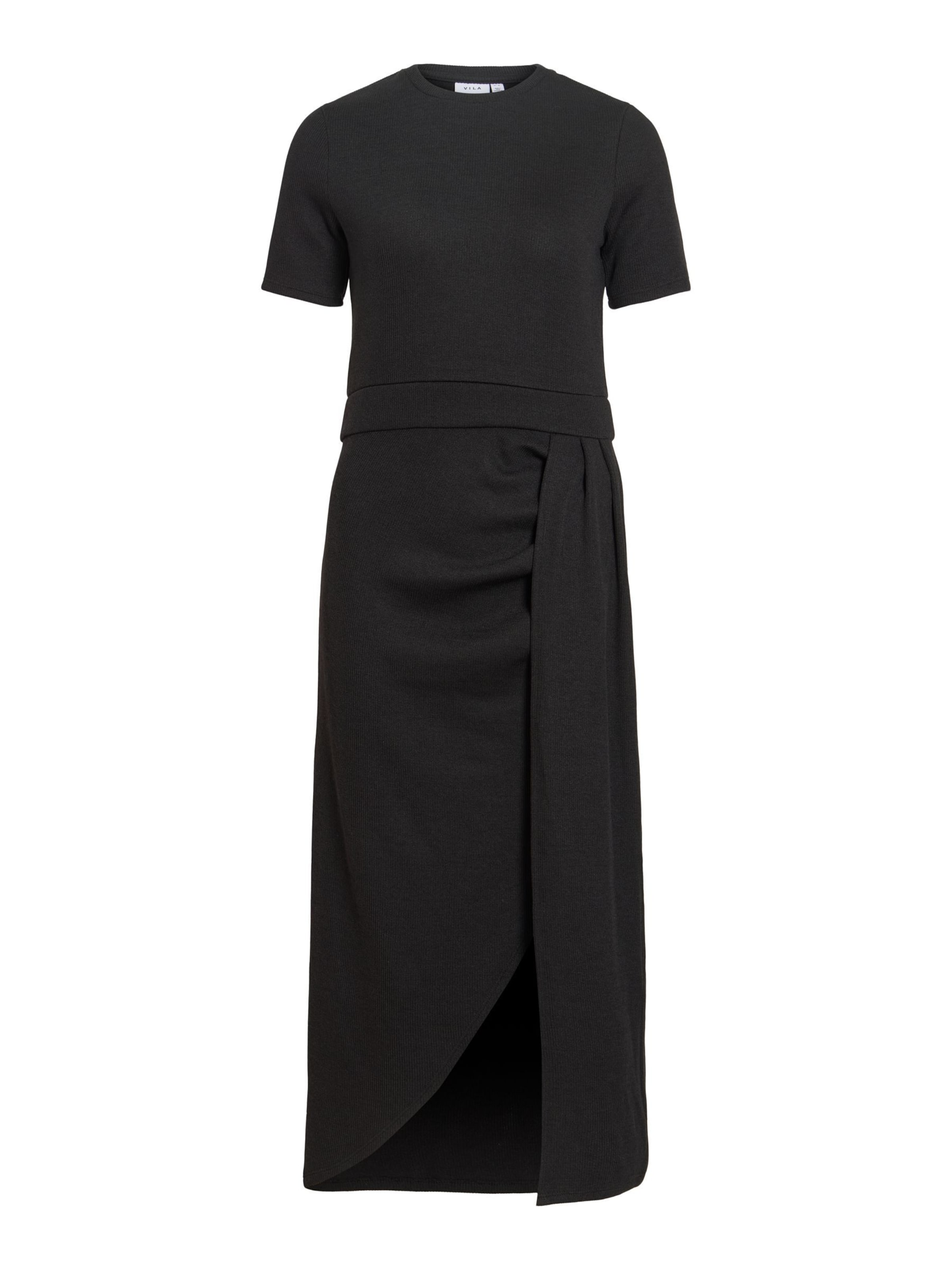 VILA - Vestido de punto 'VIRaffi' en negro: frente