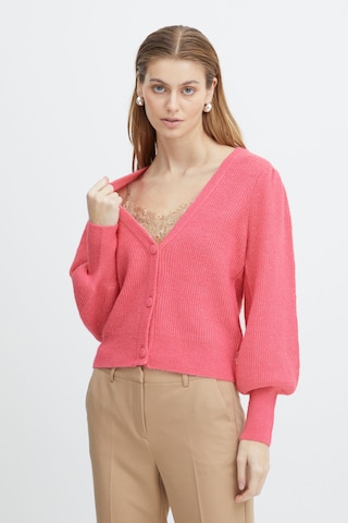 ICHI Strickjacke in Pink: predná strana