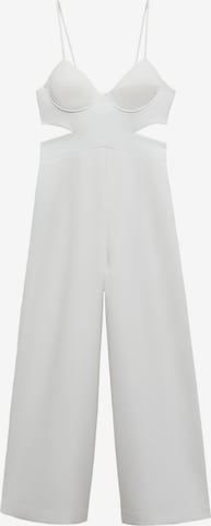 MANGO Jumpsuit 'TYNA' in White: front