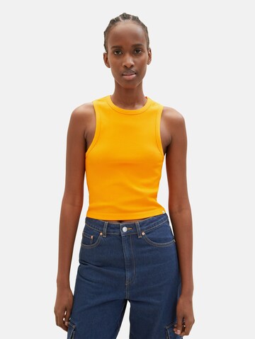 Haut TOM TAILOR DENIM en orange : devant