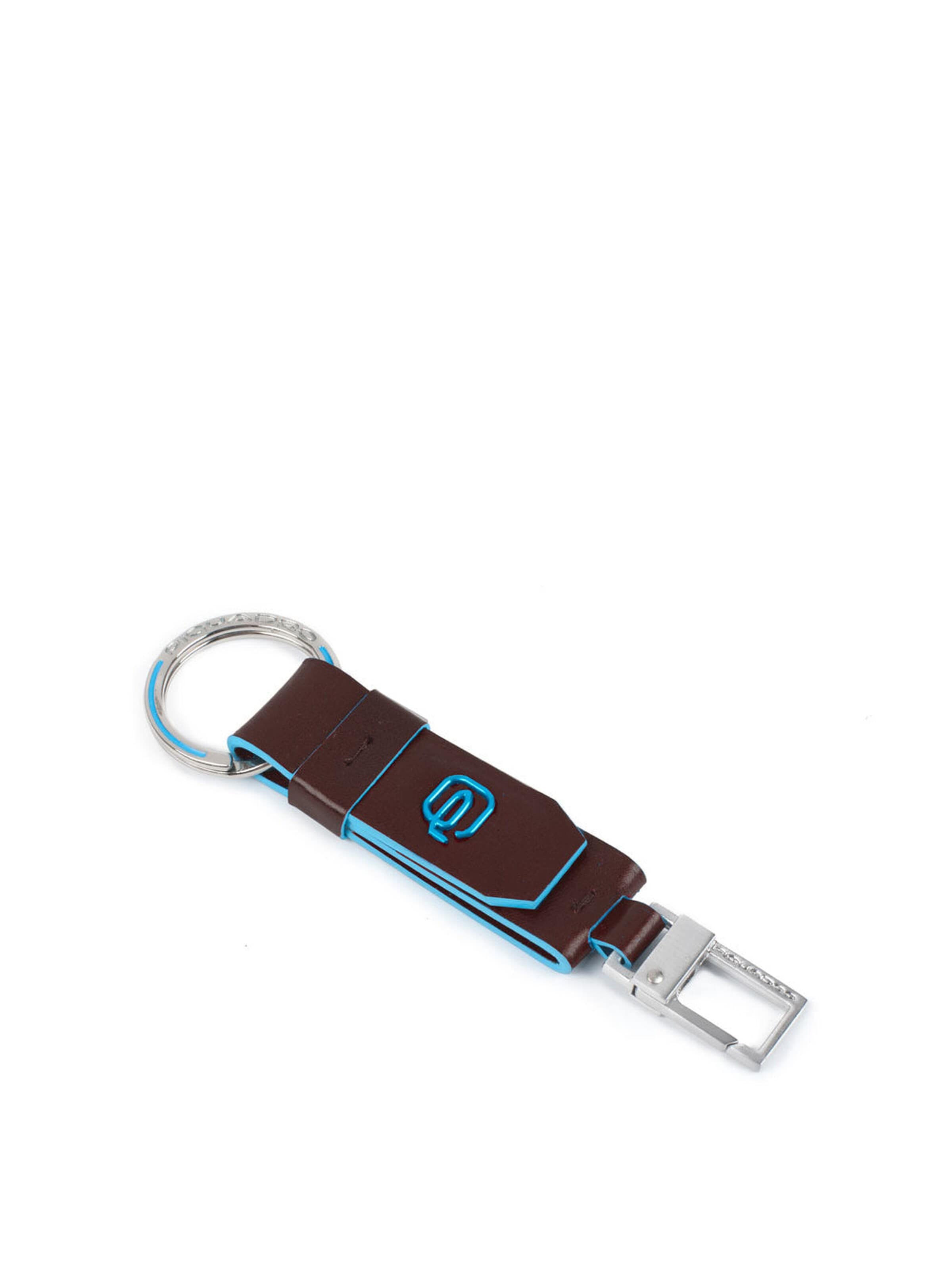 Piquadro Sleutelhanger in Bruin: voorkant
