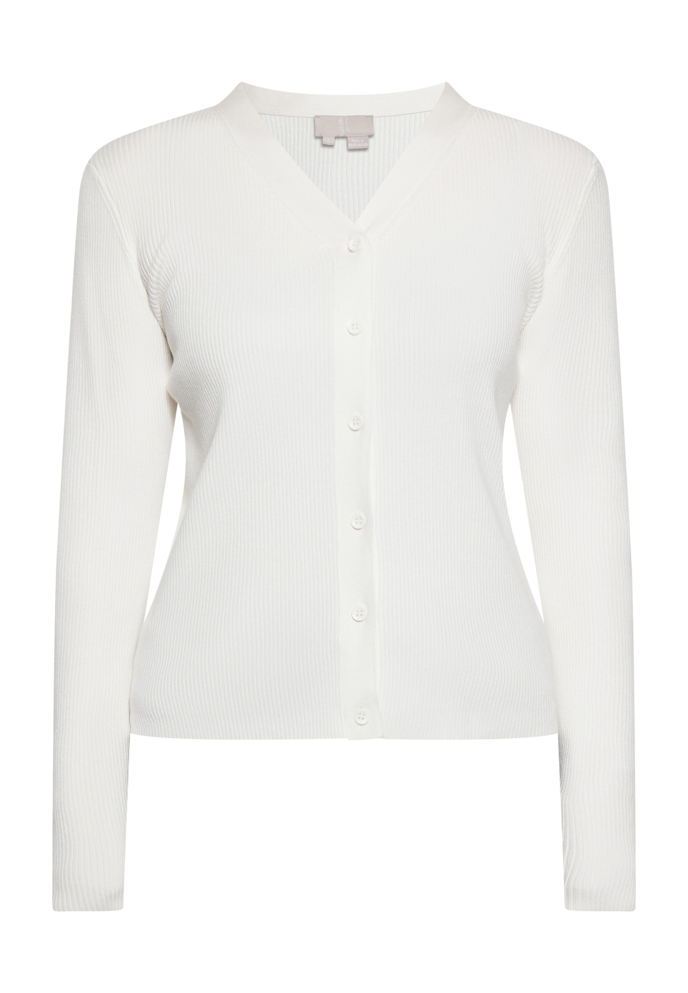 RISA Strickjacke in Weiß: Vorderseite