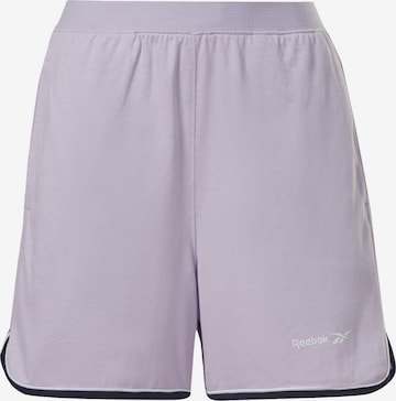 Regular Pantaloni sport de la Reebok pe mov: față