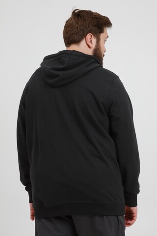 !Solid Zip-Up Hoodie in Black