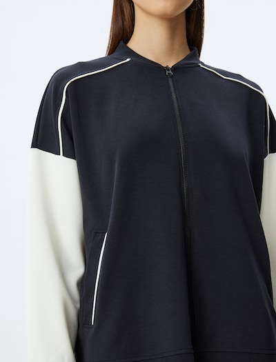 Koton Athletic Jacket in Black / White, Item view