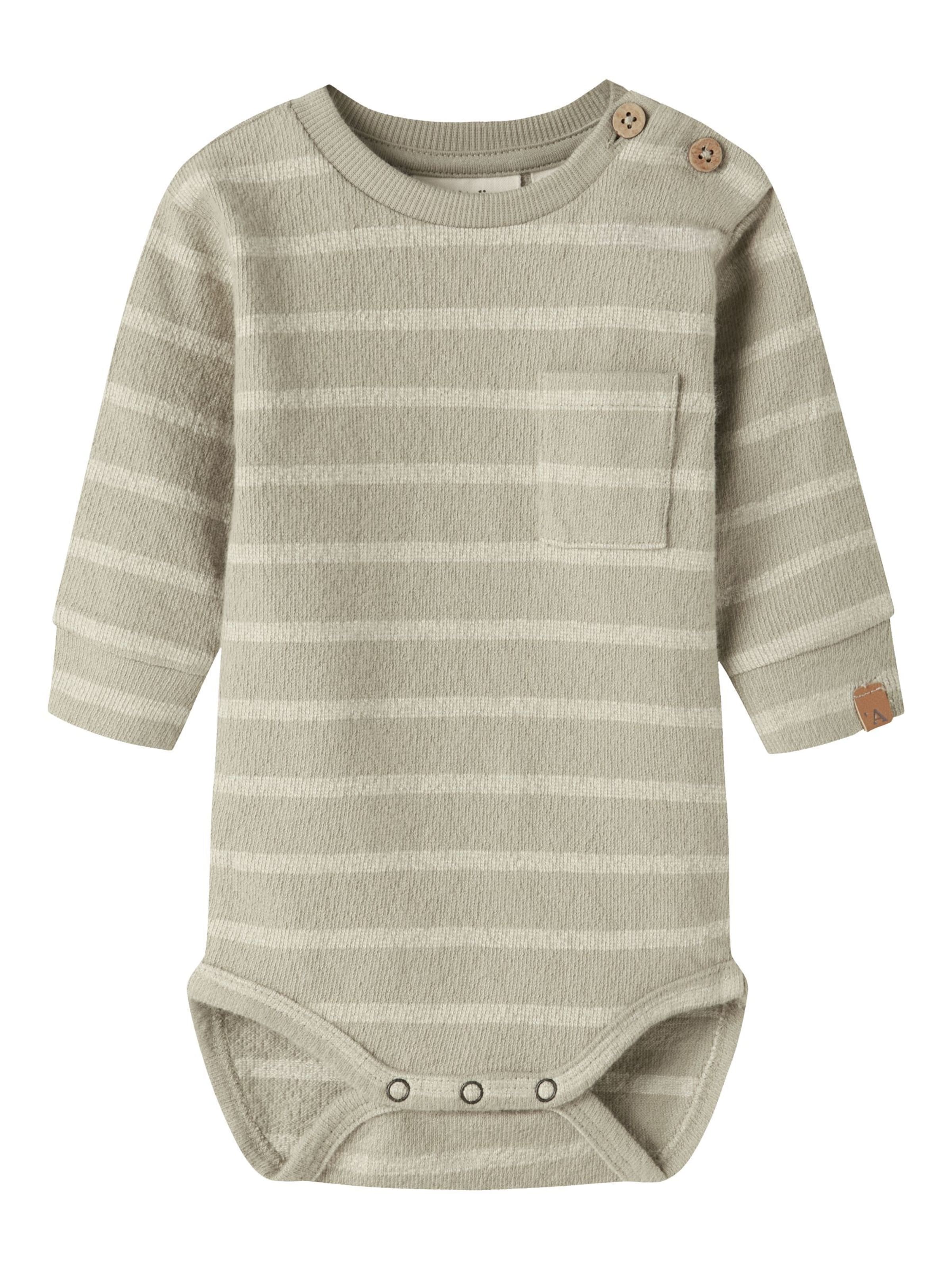 Lil'Atelier - Pijama entero/body en verde: frente