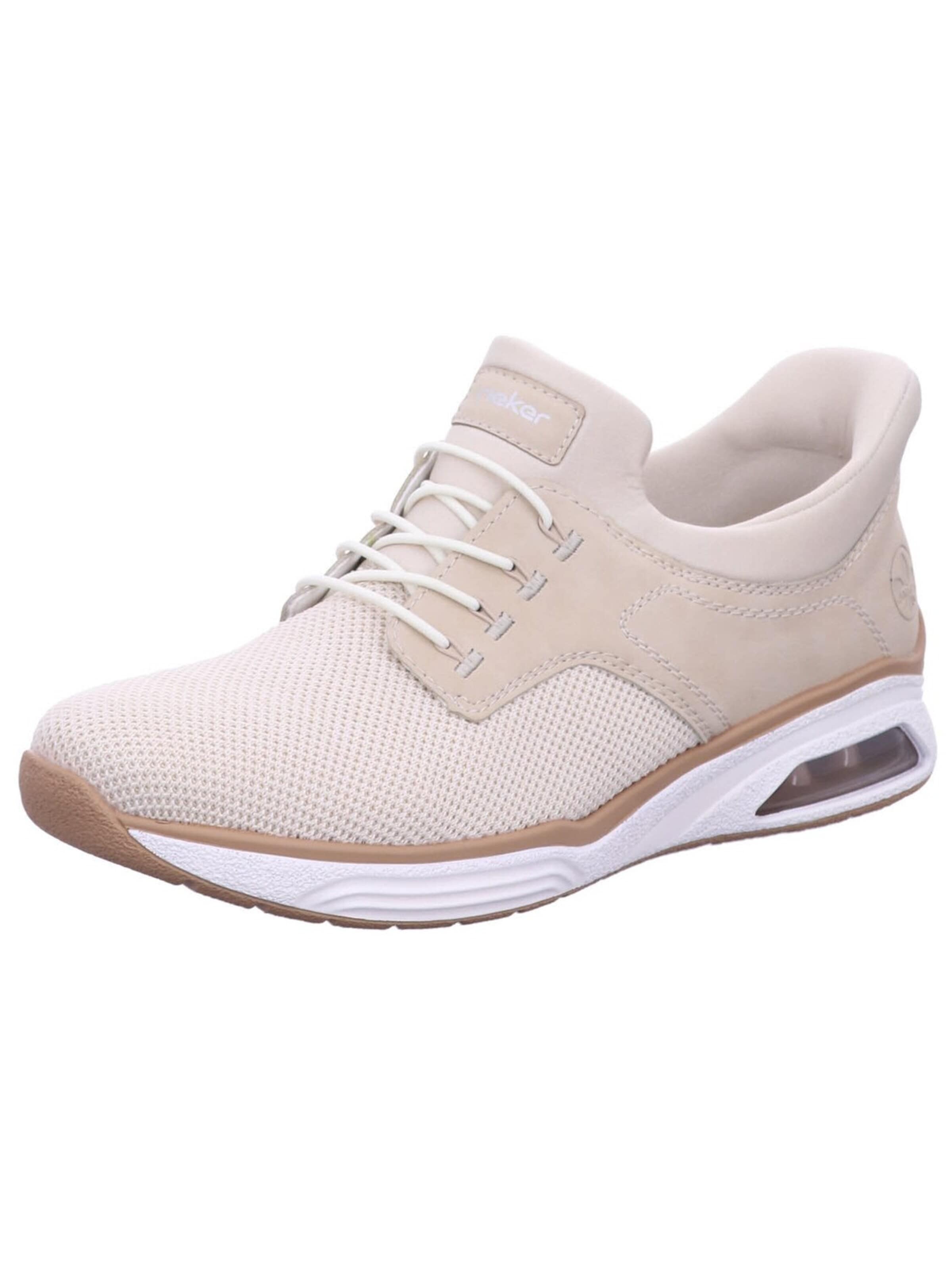 Rieker Sneakers laag 'Slipper Damen M5665 60 Kunststoff (Synthetik) in beige' in Beige: voorkant