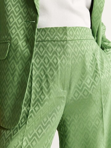 Scalpers Wide leg Pleated Pants 'Jac' in Green