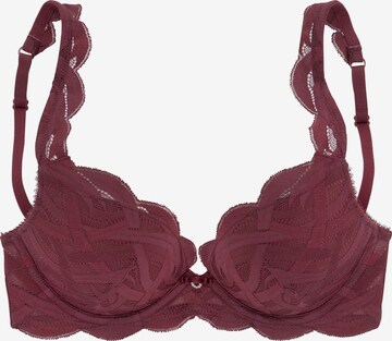 NUANCE Push-up BH in Rood: voorkant