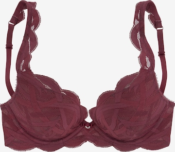 Push-up Soutien-gorge NUANCE en rouge : devant