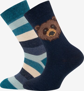 Chaussettes EWERS en bleu : devant