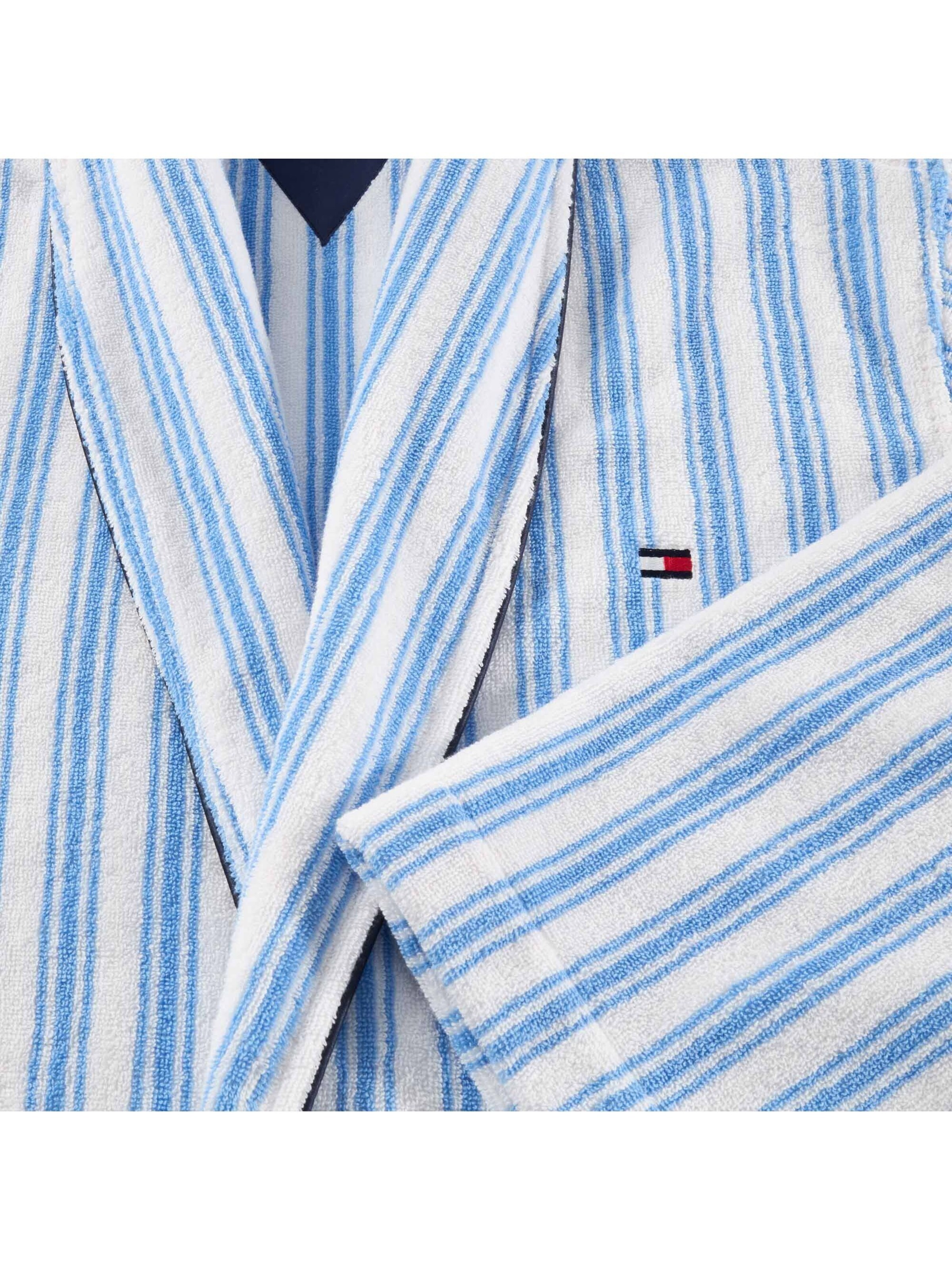 TOMMY HILFIGER Bademantel 'GENTLEMAN', Größe S - Gesamtlänge ca.110 cm in Blau