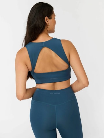 Girlfriend Collective Bustier Top ' Natalie ' in Blau
