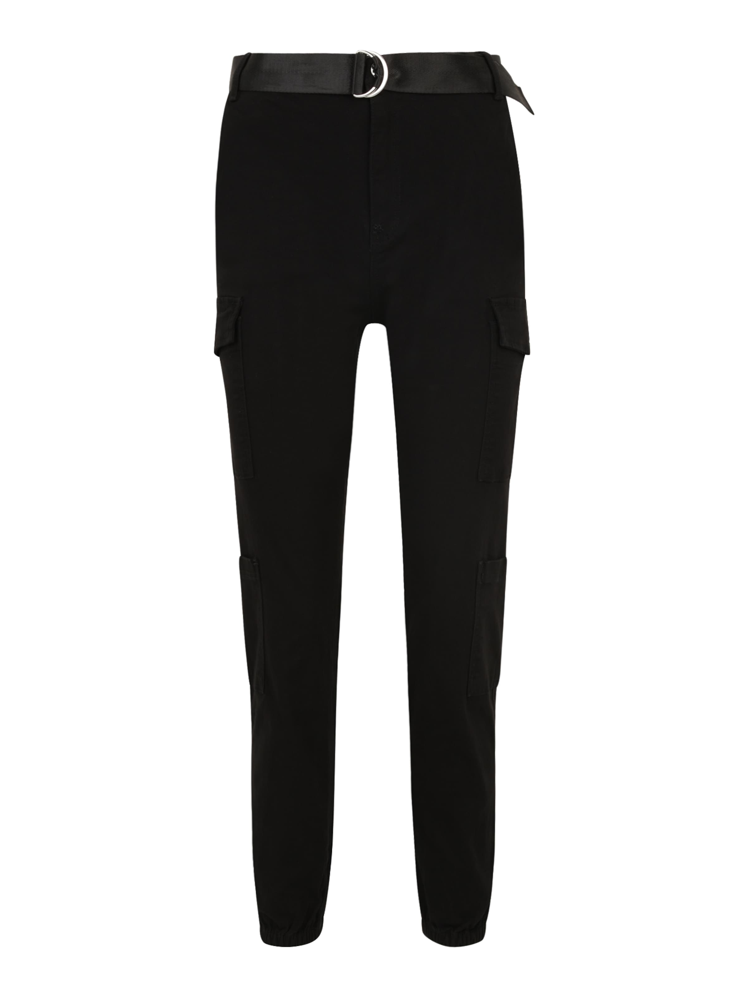 Tally Weijl Tapered Cargo Pants in Black: front