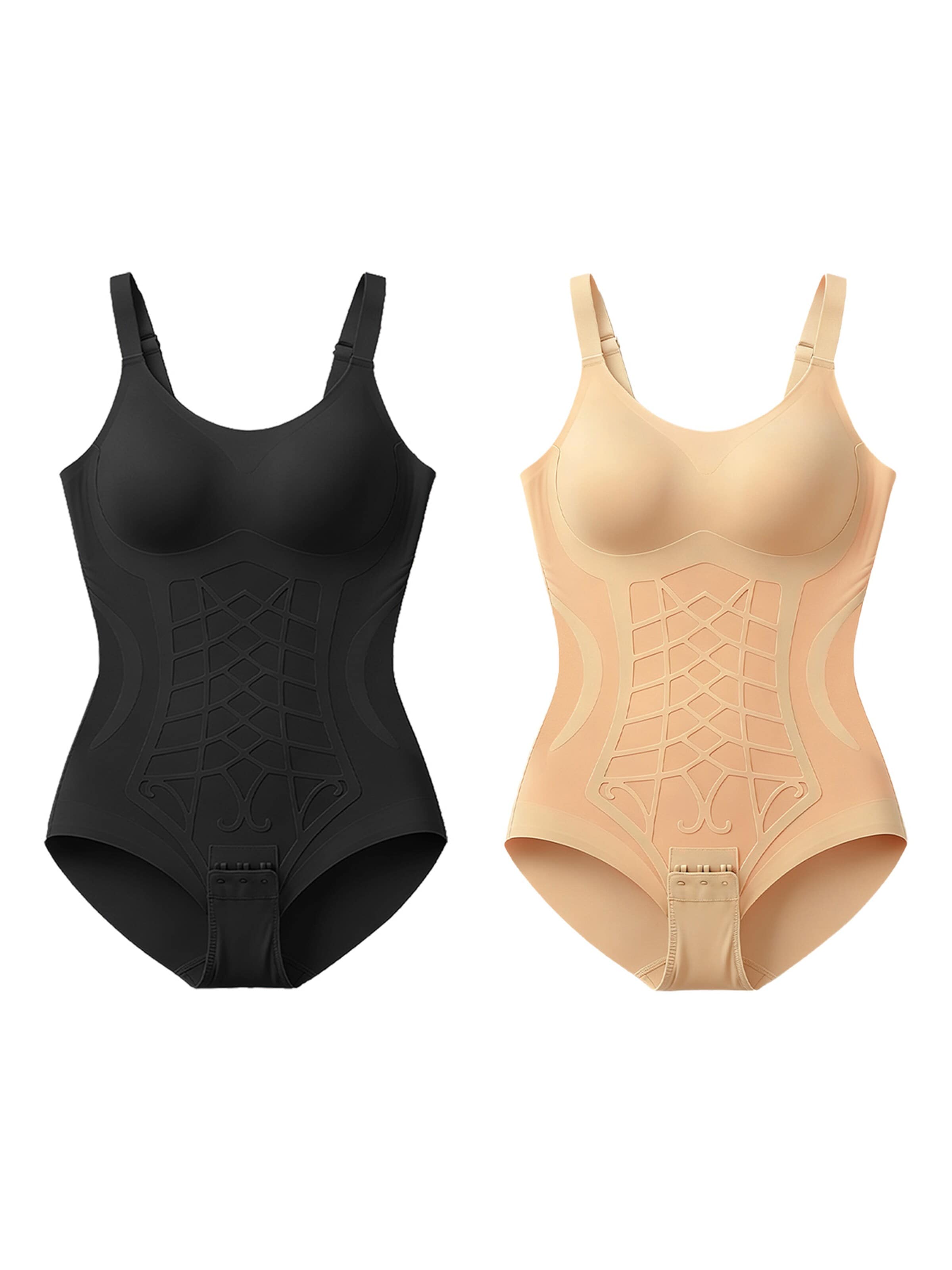 SHARICCA Shaping Bodysuit 'SHARICA 2-Piece Women's Yoga Bodysuit' in Mixed colors: front