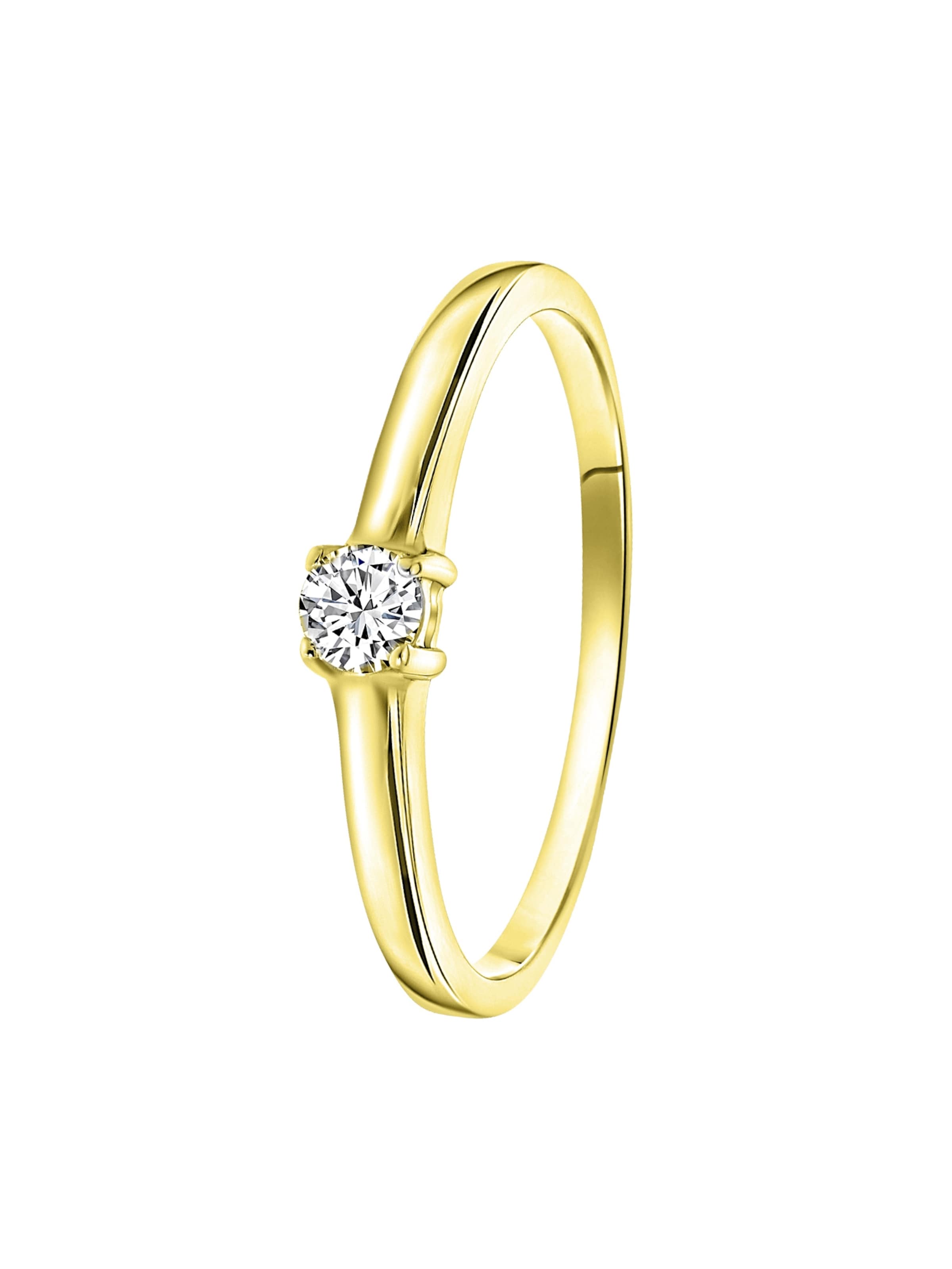 Lucardi Ring in Gold: Vorderseite