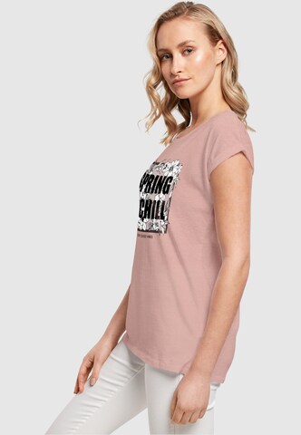 Merchcode Shirt 'Spring And Chill' in Roze