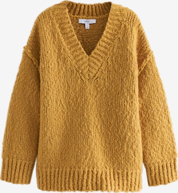 Pulover de la Next pe galben: față