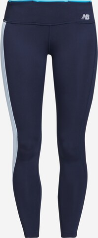 Skinny Pantalon de sport new balance en bleu : devant
