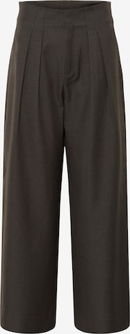 My Essential WardrobeWide Leg/ Široke nogavice Hlače s naborima 'SpaceMW' - siva boja: prednji dio