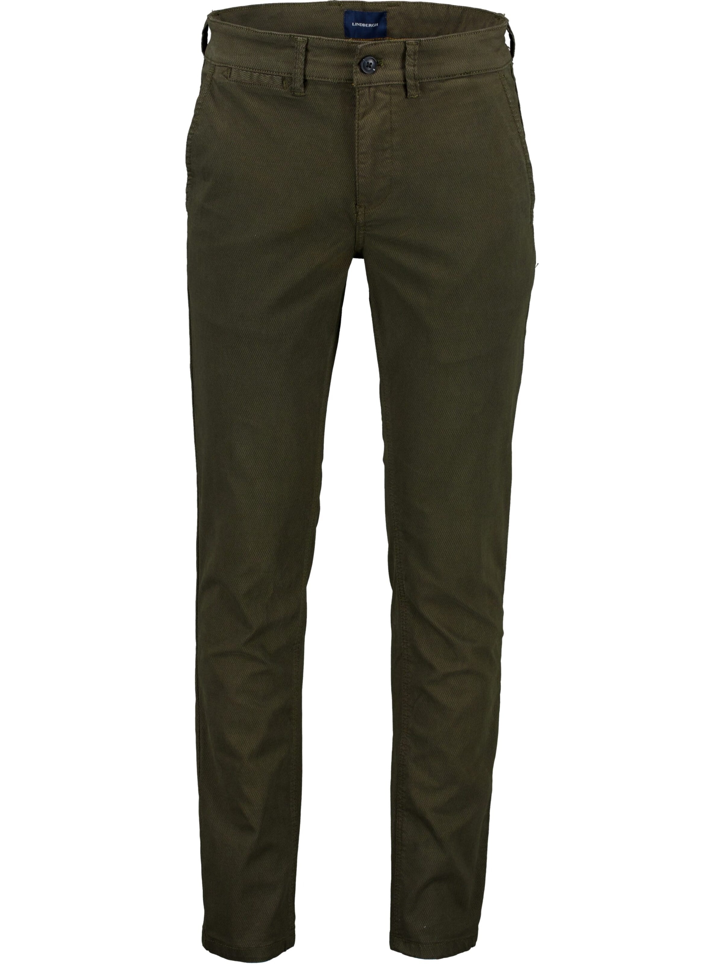 Lindbergh - Slimfit Pantalón chino en verde: frente