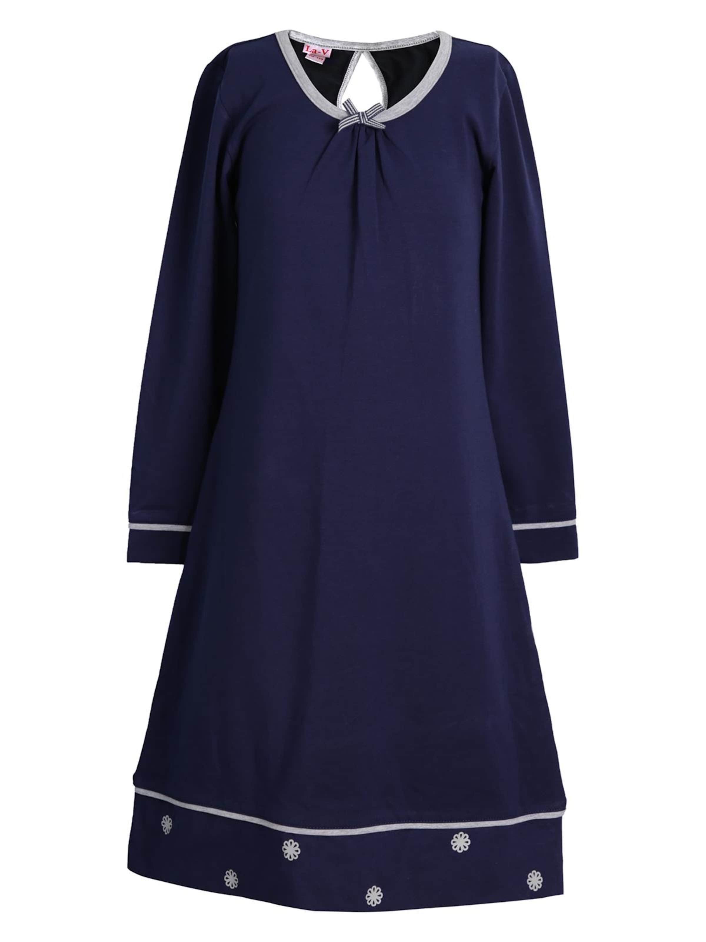 La V Nachthemd 'Nachthemd Amy' in Blauw: voorkant